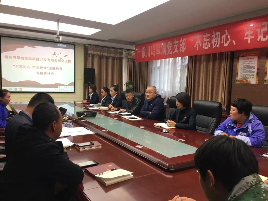 銀川鳴翠湖黨支部召開“學習黨史、新中國史” 專題研討